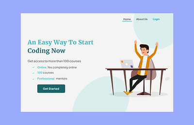 Kids LMS Landing Page ui