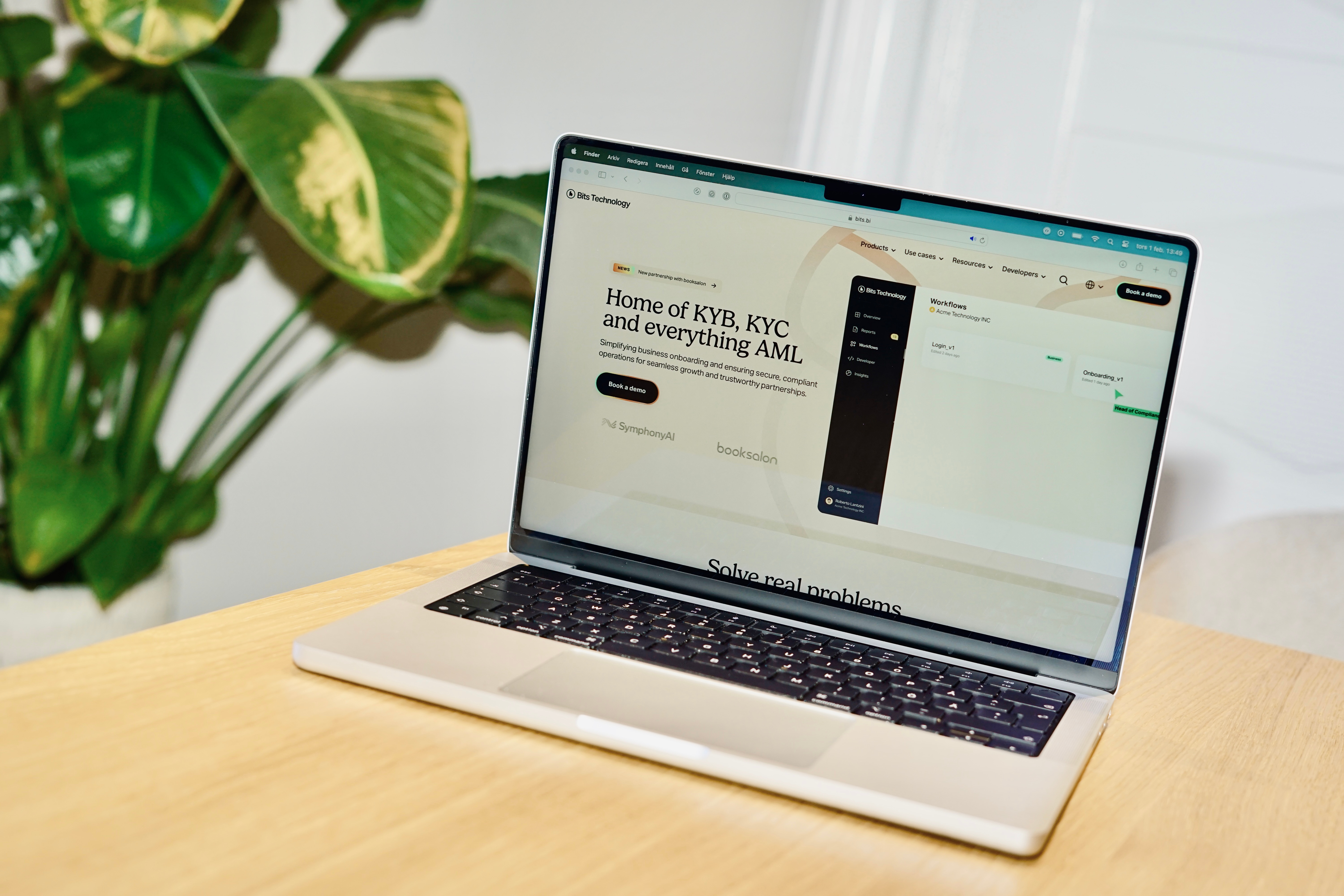 New website for bits.bi beige button desktop fintech framer gradient home homepage kyb kyc landing landingpage mobile red screenshot title ui web webdesign website