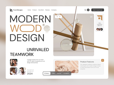 Modern Wood Design | Website for eCommerce decor site decor website design ecommerce ecommerce business ecommerce website figma furniture website home decor interface minimal online shop online store shop website ui design ux design uxui webdesign website wood design