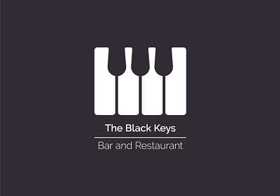 The Black Keys beer brand brand design brand identity branding branding design clean clean logo creative logo flat design graphic design graphicdesign logo logo design modern modern logo monochromatic pub restaurant visual identity