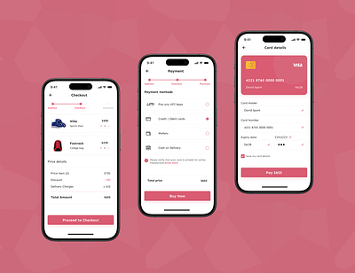 Ecom mobile app : Turn your transactions into moments. checkout page credit card checkout dailyui 002 graphic design payment page transaction page ui design visual design