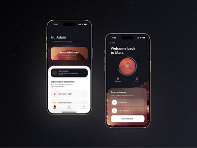 Sport In Space App ai app app app design design mobile space sport ui ui ux ui design uiux design