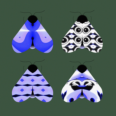 Moth 🦋 after effects animation butterfly gif illustration insect kaleidoscope moth nature ui