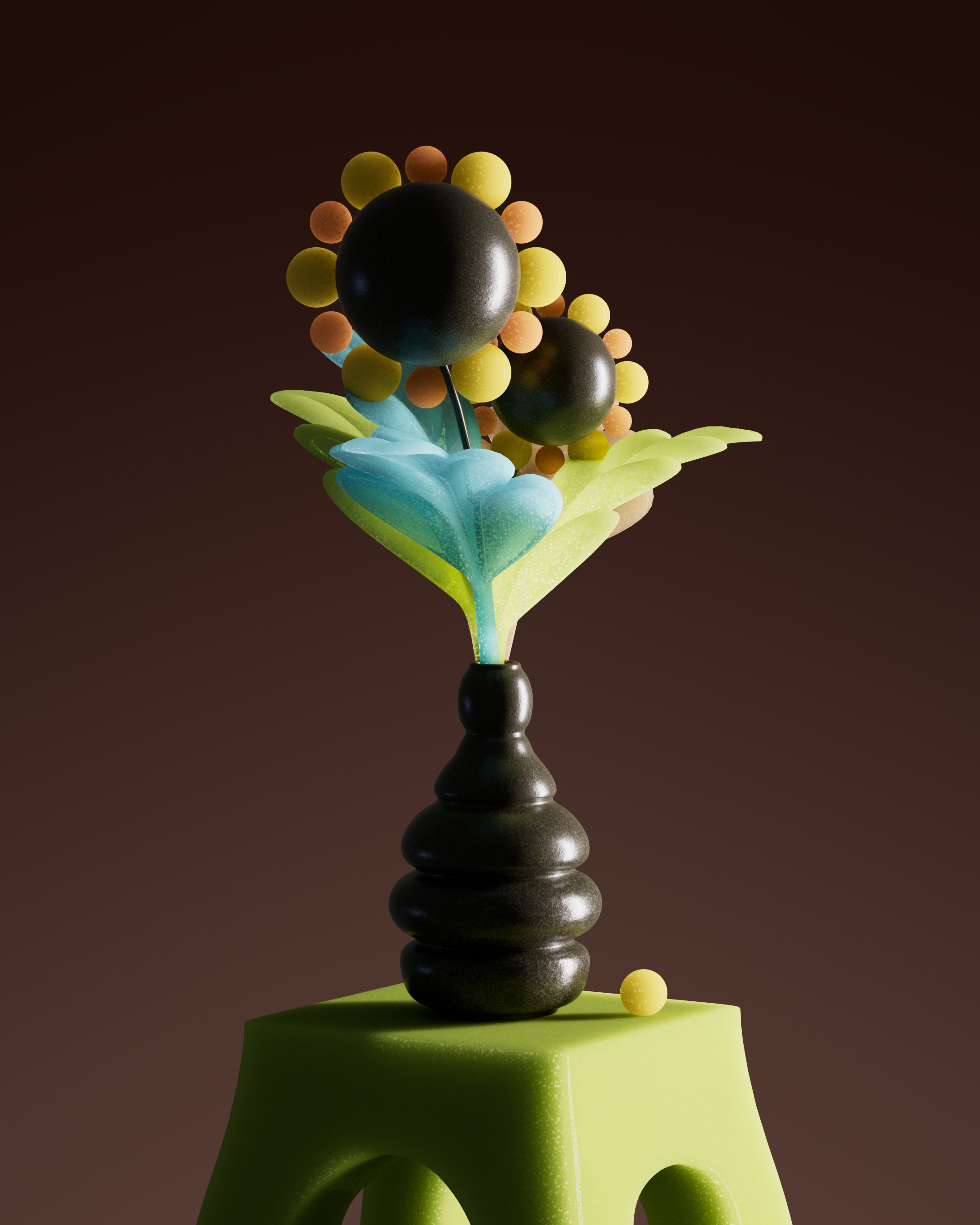 I'm not Vincent, but these are Sunflowers. 3d art c4d crislabno design graphic design illustration render sunflowers