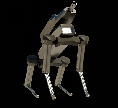 Robotic Dog Concept 3d