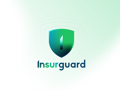 Insurguard - the future of life insurance green and blue green logo insurance insurance branding insurance logo life insurance secure logo
