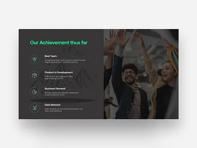 A presentation slide branding colours creative dashboard design graphic design landingpage pitchdeck powerpoint presentation