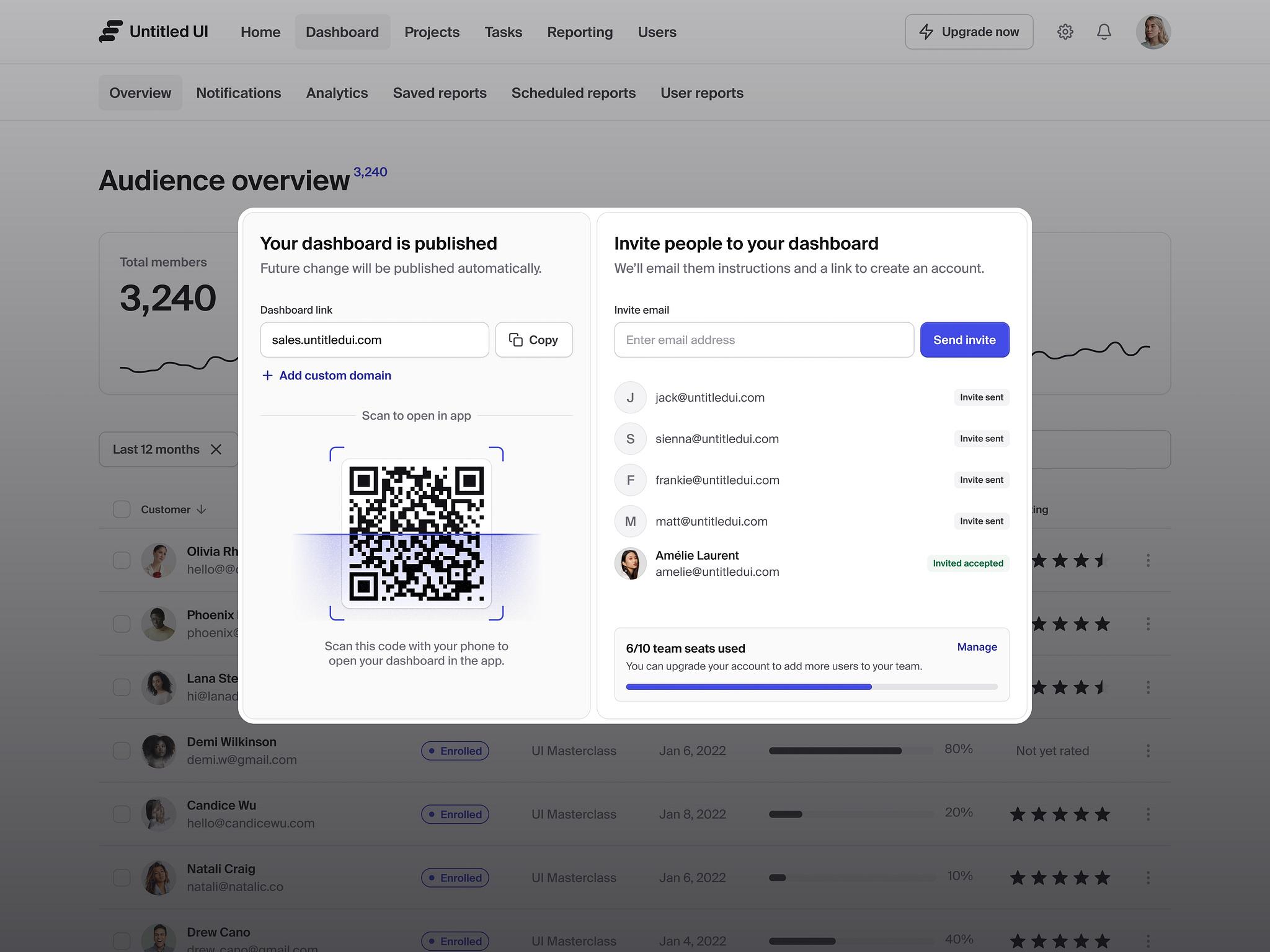 Invite modal — Untitled UI by Jordan Hughes® on Dribbble
