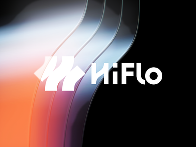 HiFlo Branding 3d brand design branding design flow glass h identity illustration logo logotype mark minimal spgmarks spline symbol typography ui