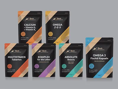 Pilot project - Rock supplements package design graphic design package design