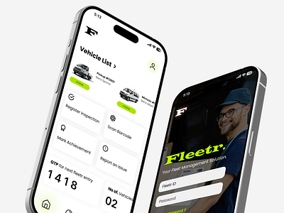 Fleet Management App Design - Design Concept 🚛 app design application ux branding fleet app graphic design illustration motion graphics product design product designer ui ui designing ui ux designing ux ux designing