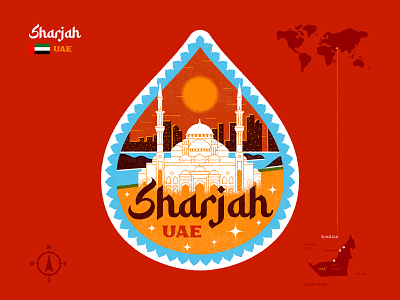 Sharjah · UAE illustration