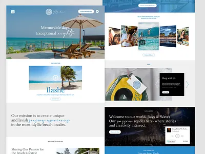 Aqualina design illustration ui ux web