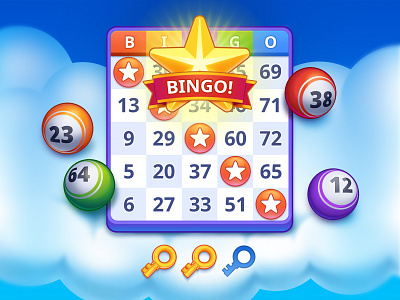 Bingo game illustrations balls bingo colorful colors game icons illustrations ui