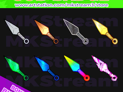 Twitch sub badges ninja naruto kunai pack animated emotes anime design emotes illustration kunai kunai sub badges naruto naruto sub badges ninja ninja sub badges shuriken sub badge sub badges twitch sub badges weapon