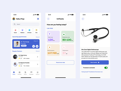 Telemedicine mobile app app design figma telemedicine ui ux