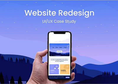 Website Redesign Case Study - Mobile behance casestudy design dribbble figma meditation mindfulness portfolio redesign ui uidesign uiux ux uxdesign website websiteredesign yoga