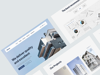 Real Estate Landing Page design buildingcompany figma landingpage realestatelandingpage ui ux