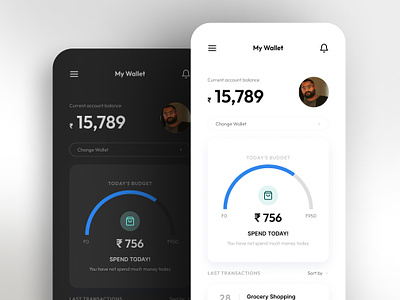 Budget Planner App Interface app design budget planner figma mobile app ui ui uiux
