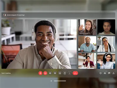 Google Meet Spatial design Concept apple productdesign spatialdesign ui uiux ux vision pro