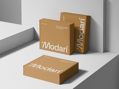Modari Brand Identity box branding canvas bag design download identity logo mockup mockups packaging psd stationery template typography