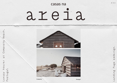 Casas na Areia Landing Page Redesign branding casestudy design figma landingpage redesign ui ux uxdesign website