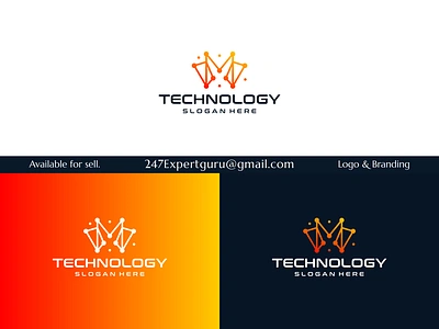 Creative logo initial letter m abstract with technology style 3d animation branding graphic design logo motion graphics ui vector logo design