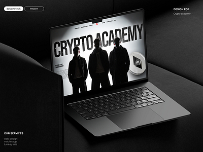 WEB DESIGN FOR CRYPTO ACADEMY academy crypto design trading ui ux web web design