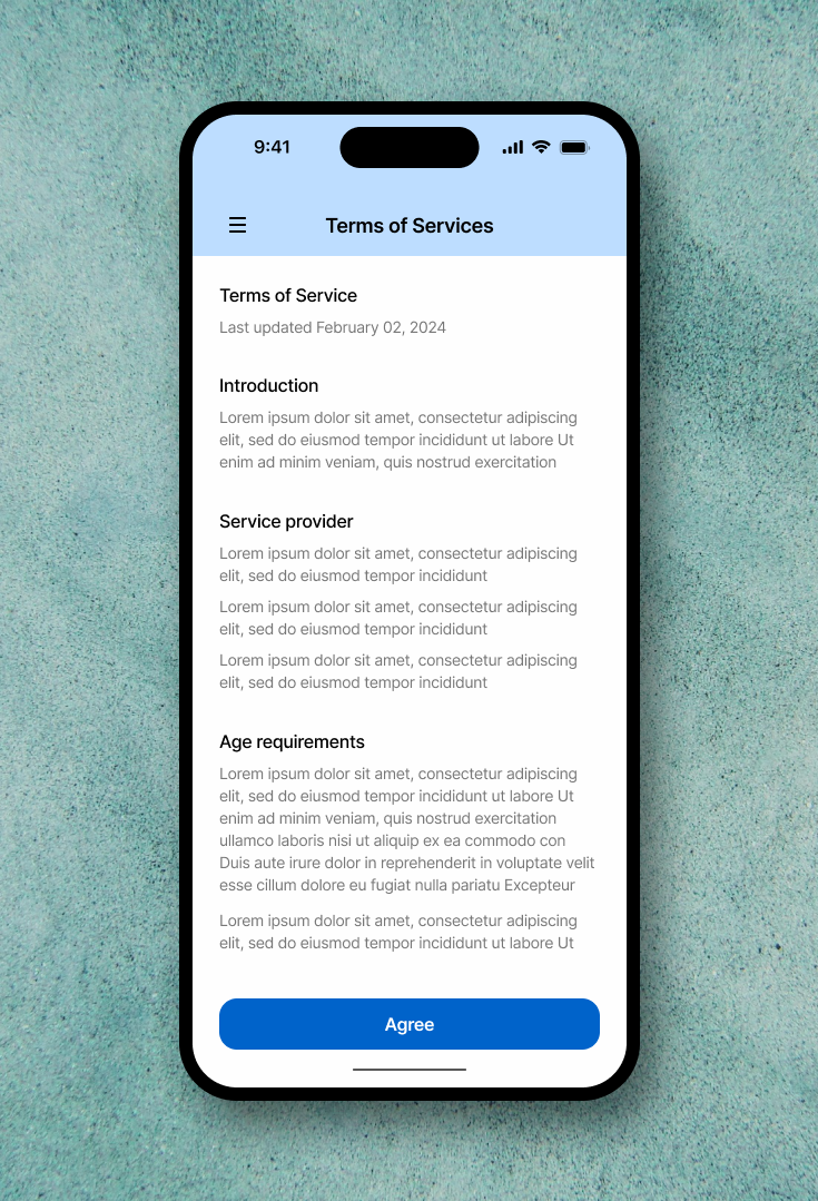 Daily UI Design Challenge | Day 89 | Agree to Terms by Jyoti Lega 
