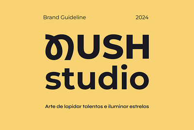 Nush Studio Brand Guidelines 2024 brand brandguideline branding colors emblem graphic design guideline logo styleguide trend
