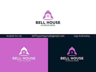 Bell house logo design real estate logo design vector template 3d animation branding graphic design logo motion graphics ui vector logo design
