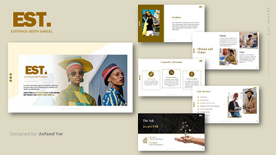 EST - Luxurious Fashion Brand investment deck investor pitch deck pitch deck powerpoint pitch deck powerpoint presentation seed round deck