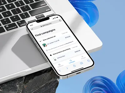 Krispy. Page with Campaigns app design application campaign design ios job search mobile platform product design ui userexperience userinterface ux uxui web design
