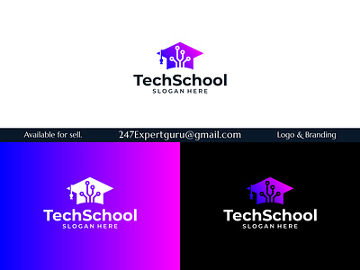 College graduate cap campus education logo design and symbol 3d animation branding graphic design logo motion graphics real estate logo