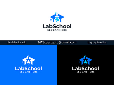 College graduate cap campus education logo design and lab logo 3d animation branding graphic design logo motion graphics real estate logo