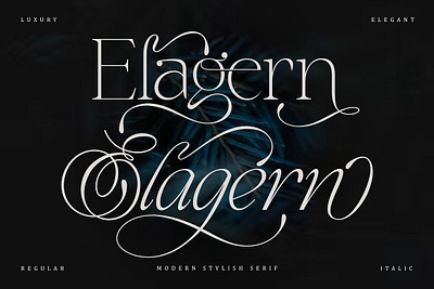 Elagern alternate font italic font modern font modern serif serif typeface stylish font stylish serif