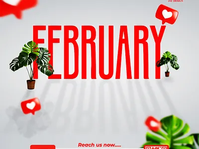 Happy New Month branding design graphic design illustration logo social media post design typography ui