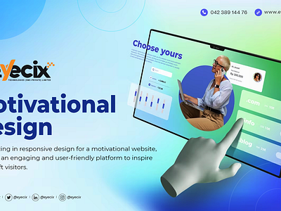 Motivational Design 3d animation branding graphic design logo motion graphics ui