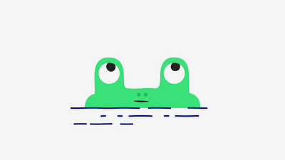 Frog animation animation motion graphics