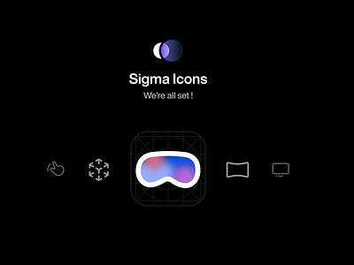 Sigma Icons component design system sigma sigma design system spatial ui uikit ux vision pro