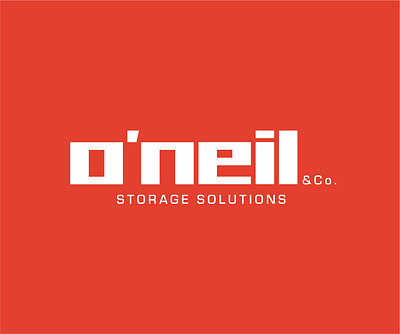 O'Neil & Co. Storage Solutions Logo & Branding Guidelines animation brand identity branding branding guide design graphic design logo logotype motion graphics typography visual identity