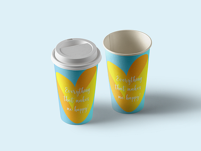 Paper-Hot-Cup branding graphic design identity illustration vector