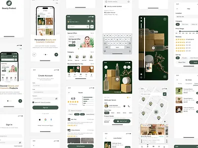 Beauty and Cosmetic Product Shop Mobile App UIUX Design android app app design app designer app developer beauty shop app cosmetic product shop app design figma hire ui ux designer insightlancer ios skin care shop app ui ui design uiux user experience user interface ux ux design