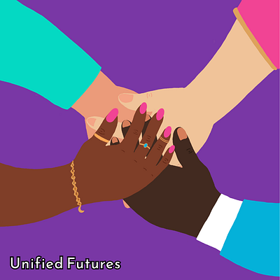 Unified Futures - Client Project Case Study adobe creative cloud branding canva diverse gender gender awareness illustration illustrator inclusivity logo design procreate social media