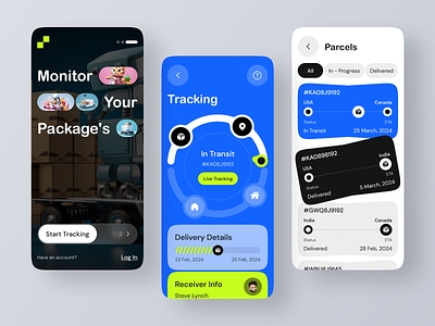 Parcel Delivery Tracking App | GPS Tracker | PackageDelivery android courier courier service delivery delivery app delivery service gps ios logistic map on demand app package package tracking parcel app parcel delivery parcel tracking shipping track tracking transportation
