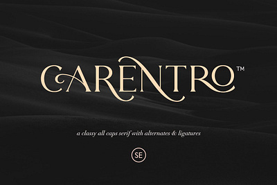 Carentro - Classy Serif branding classic classy elegant fashion fashion fonts fashionable light fonts magazine serif fonts