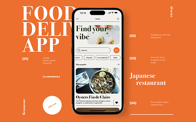 Japanese restaurant food ordering app app food app food delivery app mobile app ui ui design ux ui ux ui design