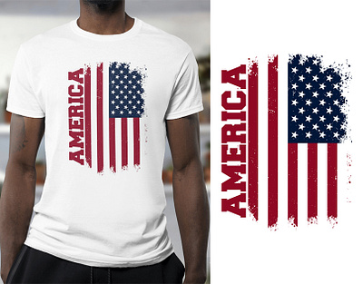 American T-shirt Design branding design graphic design logo