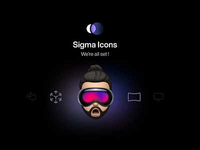 Sigma Icon component design system icon sigma spatial ui uikit ux vision pro