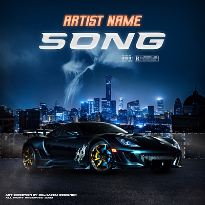 Venom car - Premade cover art 3d animation branding car car artwork car cd cover car cover city night graphic design mixtape cover motion graphics ui venom venom car venom wallpaper